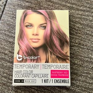 Pink temporary hair color